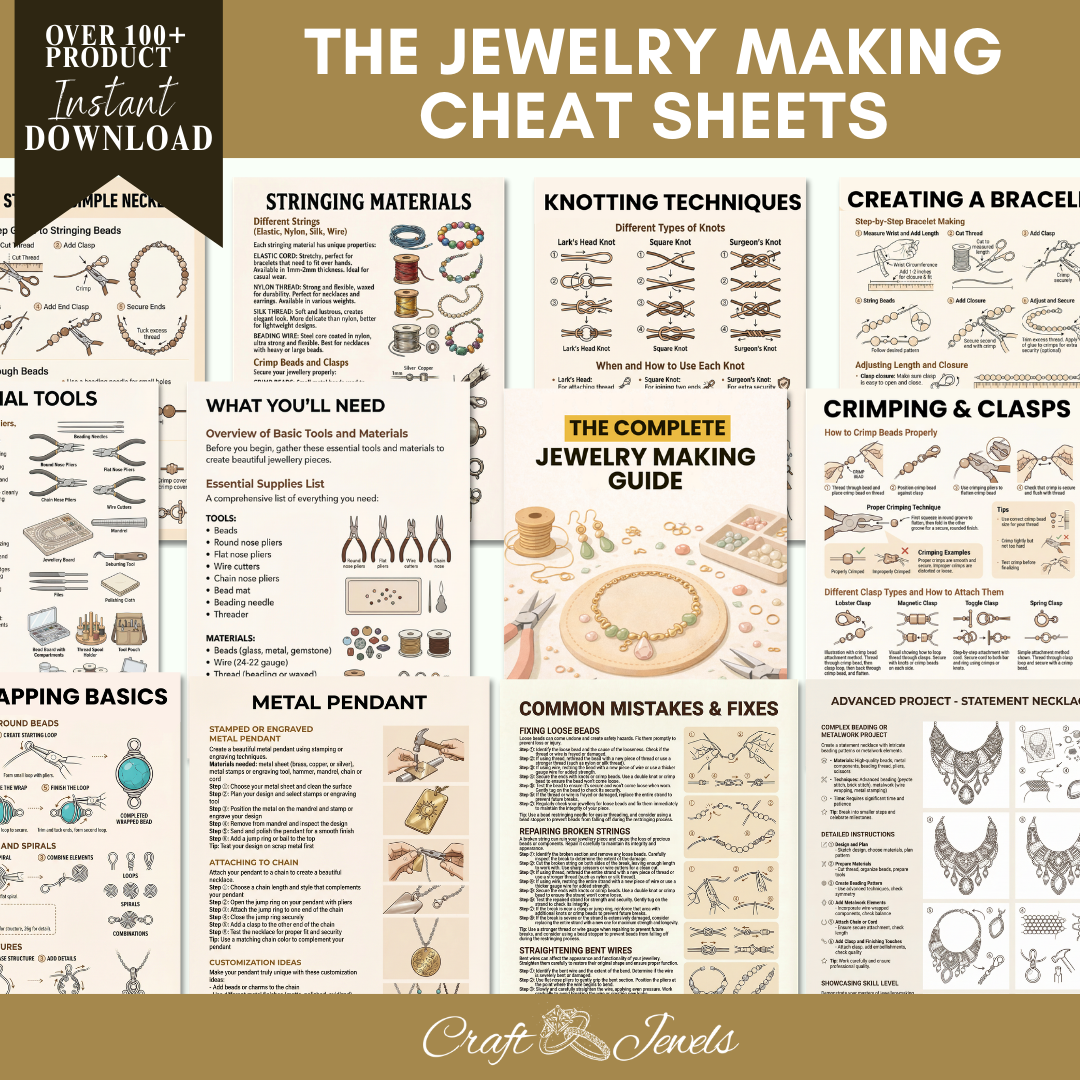 The Jewelry Making Cheat Sheets